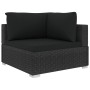 Set muebles de jardín 12 pzas y cojines ratán sintético negro de , Conjuntos de jardín - Ref: Foro24-46764, Precio: 1,00 €, D...