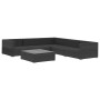 Set muebles de jardín 6 piezas y cojines ratán sintético negro de , Conjuntos de jardín - Ref: Foro24-46770, Precio: 576,61 €...