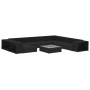 Set muebles de jardín 10 piezas y cojines ratán sintético negro de , Conjuntos de jardín - Ref: Foro24-46817, Precio: 994,58 ...