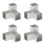 Conectores de postes en Y 4 uds metal galvanizado 91x91 mm de , Postes de cerca - Ref: Foro24-145474, Precio: 35,11 €, Descue...