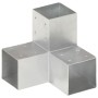 Conectores de postes en Y 4 uds metal galvanizado 91x91 mm de , Postes de cerca - Ref: Foro24-145474, Precio: 35,11 €, Descue...