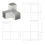 Conectores de postes en Y 4 uds metal galvanizado 91x91 mm de , Postes de cerca - Ref: Foro24-145474, Precio: 35,11 €, Descue...