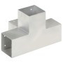 Conector de postes en forma de X metal galvanizado 101x101 mm de , Postes de cerca - Ref: Foro24-145483, Precio: 42,57 €, Des...