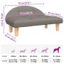 Cama para perros de tela gris taupe 70x52x30 cm de , Camas para perros - Ref: Foro24-171936, Precio: 74,44 €, Descuento: %