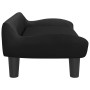 Cama para perros de terciopelo negra 70x40x24 cm de , Camas para perros - Ref: Foro24-171955, Precio: 68,09 €, Descuento: %