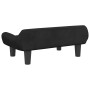 Cama para perros de terciopelo negra 70x40x24 cm de , Camas para perros - Ref: Foro24-171955, Precio: 68,09 €, Descuento: %