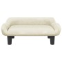Cama para perros de terciopelo crema 70x40x24 cm de , Camas para perros - Ref: Foro24-171957, Precio: 72,01 €, Descuento: -5%%