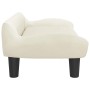 Cama para perros de terciopelo crema 70x40x24 cm de , Camas para perros - Ref: Foro24-171957, Precio: 72,01 €, Descuento: -5%%