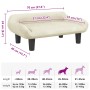 Cama para perros de terciopelo crema 70x40x24 cm de , Camas para perros - Ref: Foro24-171957, Precio: 72,01 €, Descuento: -5%%