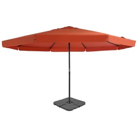 Sombrilla de jardín con base portátil terracota de , Sombrillas - Ref: Foro24-276326, Precio: 340,07 €, Descuento: %