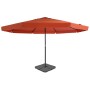 Sombrilla de jardín con base portátil terracota de , Sombrillas - Ref: Foro24-276326, Precio: 340,07 €, Descuento: %
