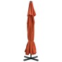 Sombrilla de jardín con base portátil terracota de , Sombrillas - Ref: Foro24-276326, Precio: 340,07 €, Descuento: %