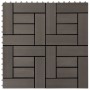Baldosas de porche WPC 30x30 cm 2 m² marrón oscuro 22 unidades de , Suelos y moquetas - Ref: Foro24-277805, Precio: 121,80 €,...