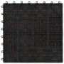 Baldosas de porche WPC 30x30 cm 2 m² marrón oscuro 22 unidades de , Suelos y moquetas - Ref: Foro24-277805, Precio: 121,80 €,...