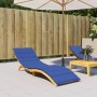 Cojín de tumbona de tela Oxford azul 200x50x3 cm de , Cojines para sillas y sofás - Ref: Foro24-314198, Precio: 33,41 €, Desc...