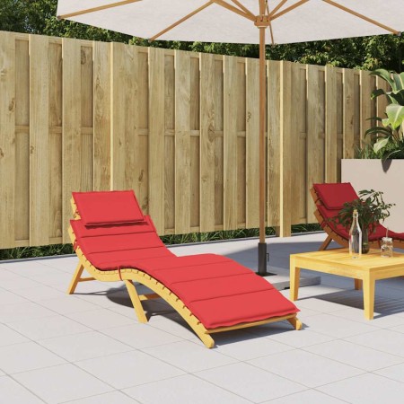 Cojín de tumbona de tela Oxford rojo 186x58x4 cm de , Cojines para sillas y sofás - Ref: Foro24-314164, Precio: 51,03 €, Desc...