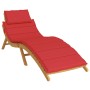 Cojín de tumbona de tela Oxford rojo 186x58x4 cm de , Cojines para sillas y sofás - Ref: Foro24-314164, Precio: 51,03 €, Desc...