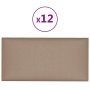 Paneles de pared 12 uds cuero PE capuchino 60x30 cm 2,16 m² de , Recubrimiento de paredes - Ref: Foro24-343859, Precio: 71,74...