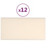 Paneles de pared 12 uds terciopelo crema 60x30 cm 2,16 m² de , Recubrimiento de paredes - Ref: Foro24-343871, Precio: 70,54 €...