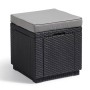 Keter Puf cubo de almacenamiento con cojín grafito de , Cajas de almacenaje para exteriores - Ref: Foro24-408951, Precio: 75,...