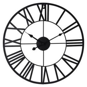 H&S Collection Reloj de pared con números romanos negro de , Relojes de pared - Ref: Foro24-445871, Precio: 29,42 €, Descuent...