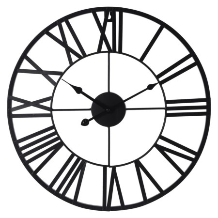 H&S Collection Reloj de pared con números romanos negro de , Relojes de pared - Ref: Foro24-445871, Precio: 29,42 €, Descuent...