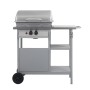 Barbacoa portátil de gas con mesita de 3 estantes plateado de , Barbacoas - Ref: Foro24-3051184, Precio: 172,36 €, Descuento:...