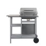 Barbacoa portátil de gas con mesita de 3 estantes plateado de , Barbacoas - Ref: Foro24-3051184, Precio: 172,36 €, Descuento:...