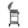 Barbacoa portátil de gas con mesita de 3 estantes plateado de , Barbacoas - Ref: Foro24-3051184, Precio: 172,36 €, Descuento:...