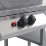 Barbacoa portátil de gas con mesita de 3 estantes plateado de , Barbacoas - Ref: Foro24-3051184, Precio: 172,36 €, Descuento:...