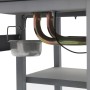 Barbacoa portátil de gas con mesita de 3 estantes plateado de , Barbacoas - Ref: Foro24-3051184, Precio: 172,36 €, Descuento:...