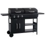 Barbacoa combinada de gas y carbón con 3 fogones de , Barbacoas - Ref: Foro24-3051178, Precio: 606,10 €, Descuento: %