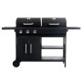 Barbacoa combinada de gas y carbón con 3 fogones de , Barbacoas - Ref: Foro24-3051178, Precio: 606,10 €, Descuento: %
