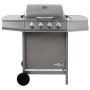 Barbacoa de gas con 4 fogones plateada de , Barbacoas - Ref: Foro24-3053626, Precio: 211,90 €, Descuento: %