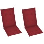 Sillas de jardín reclinables 2 uds madera maciza acacia cojines de , Sillas de jardín - Ref: Foro24-3064068, Precio: 172,69 €...