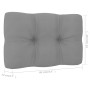 Silla de jardín y cojines gris madera pino impregnada de , Sillas de jardín - Ref: Foro24-3065742, Precio: 179,20 €, Descuent...