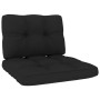Sillas de jardín cojines 2 uds negro madera de pino impregnada de , Sillas de jardín - Ref: Foro24-3065796, Precio: 400,68 €,...