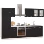 Juego de muebles de cocina 8 piezas madera de ingeniería negro de , Armarios de cocina - Ref: Foro24-3067640, Precio: 513,02 ...