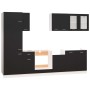 Juego de muebles de cocina 8 piezas madera de ingeniería negro de , Armarios de cocina - Ref: Foro24-3067640, Precio: 513,02 ...