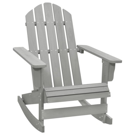 Mecedora de jardín de madera gris de , Sillas de jardín - Ref: Foro24-45704, Precio: 94,42 €, Descuento: -5%%