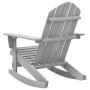 Mecedora de jardín de madera gris de , Sillas de jardín - Ref: Foro24-45704, Precio: 94,42 €, Descuento: -5%%