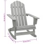 Mecedora de jardín de madera gris de , Sillas de jardín - Ref: Foro24-45704, Precio: 94,42 €, Descuento: -5%%