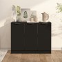 Aparador de madera contrachapada negro 90,5x30x70 cm de , Aparadores - Ref: Foro24-811188, Precio: 80,80 €, Descuento: -5%%