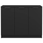 Aparador de madera contrachapada negro 90,5x30x70 cm de , Aparadores - Ref: Foro24-811188, Precio: 80,80 €, Descuento: -5%%
