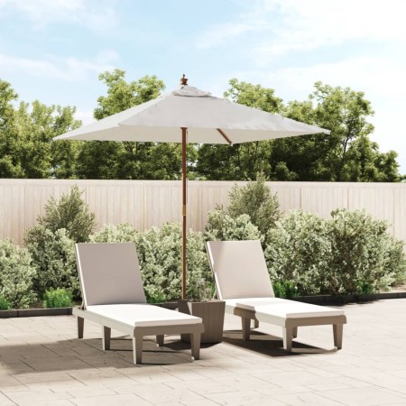 Sombrilla de jardín poste de madera color arena 198x198x231 cm de , Sombrillas - Ref: Foro24-363183, Precio: 67,45 €, Descuen...