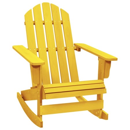 Silla mecedora jardín Adirondack madera maciza abeto amarillo de , Sillas de jardín - Ref: Foro24-315884, Precio: 89,00 €, De...