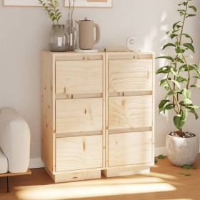 Aparador 2 uds madera maciza de pino 32x34x75 cm de , Aparadores - Ref: Foro24-813366, Precio: 118,96 €, Descuento: %