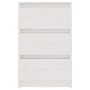 Mesita de noche madera maciza de pino blanca 40x29,5x64 cm de , Mesitas de noche - Ref: Foro24-808085, Precio: 67,97 €, Descu...