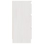 Mesita de noche madera maciza de pino blanca 40x29,5x64 cm de , Mesitas de noche - Ref: Foro24-808085, Precio: 67,97 €, Descu...