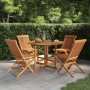 Set de comedor de jardín plegable 5 pzas madera maciza de teca de , Conjuntos de jardín - Ref: Foro24-3096573, Precio: 478,03...